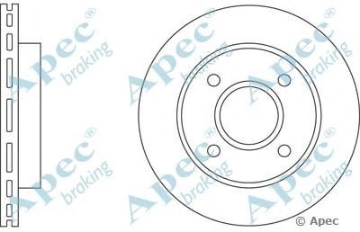APEC BRAKING dsk208 -  Тормозной диск